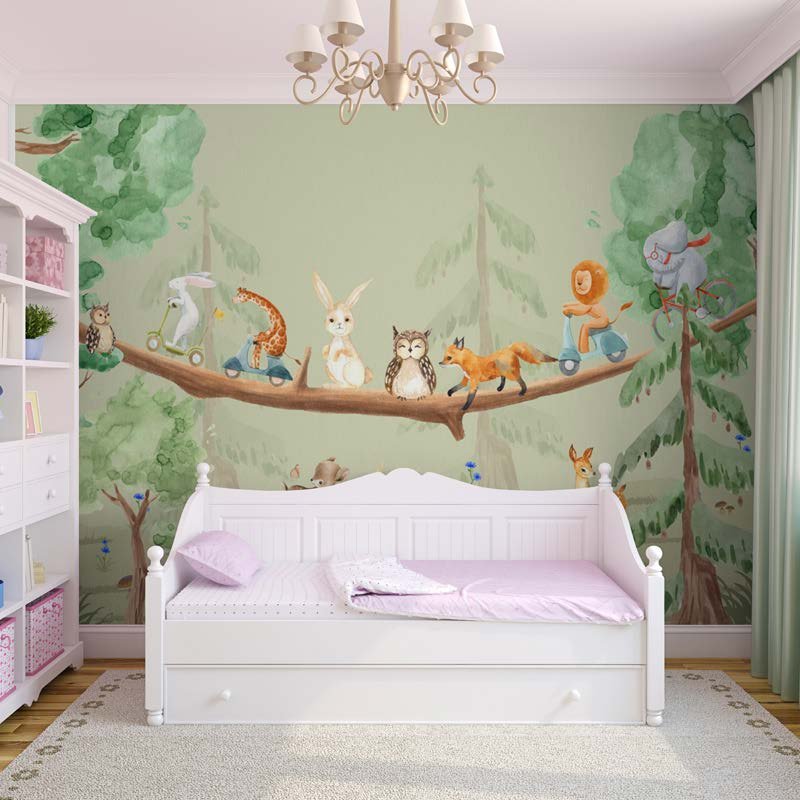 Kids Room Animal Wallpaper